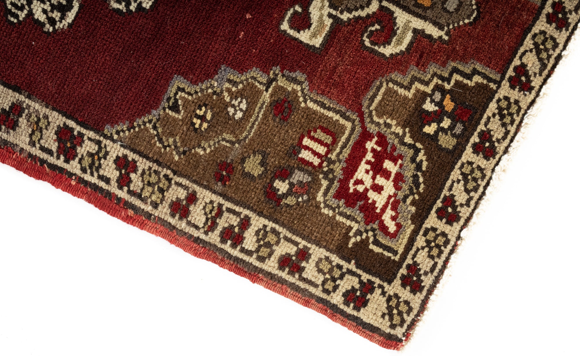 Semi-Antique Turkish Yastic Rug 1'9 x 3'0