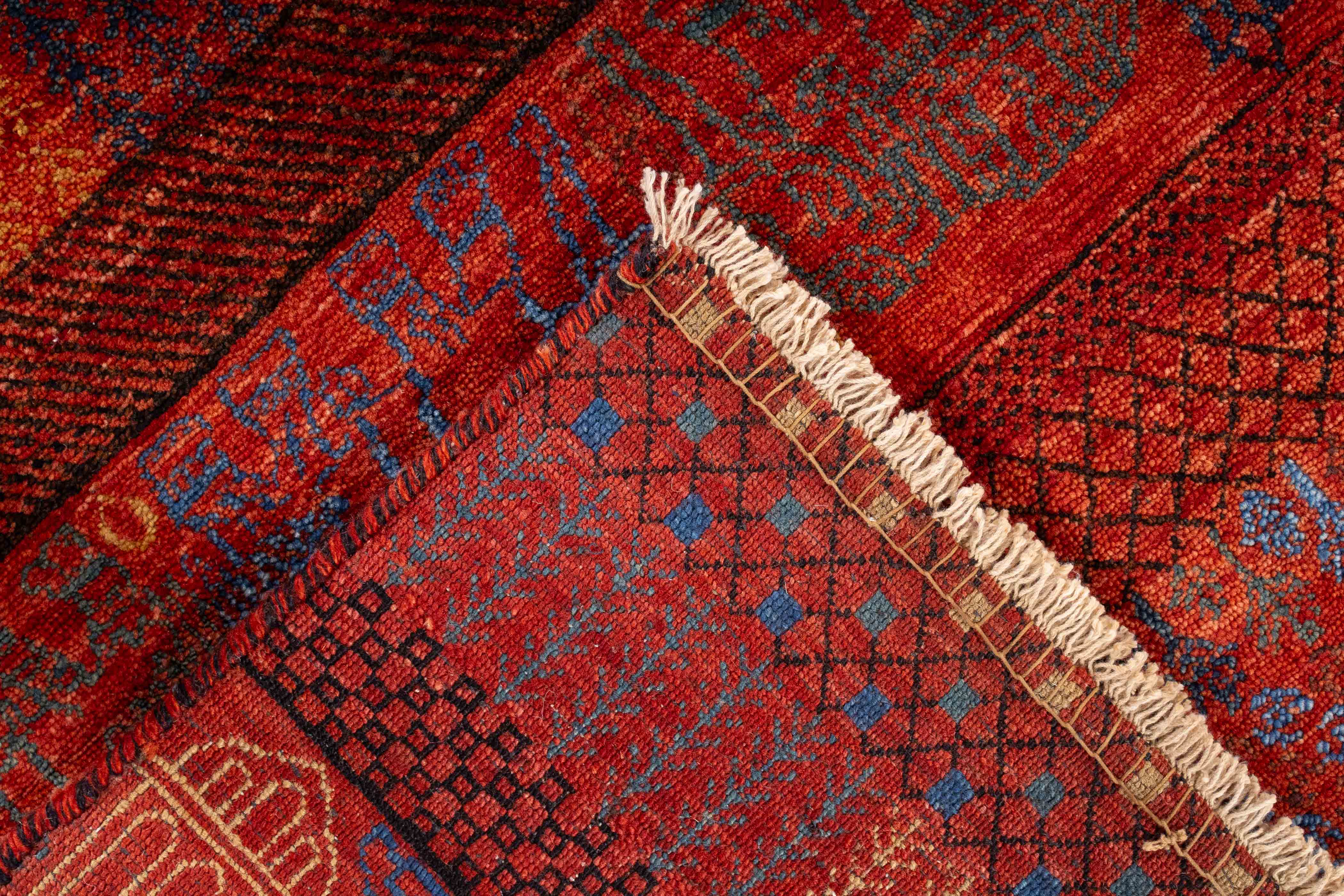 New Indian Gabbeh Rug 4'2 x 5'11