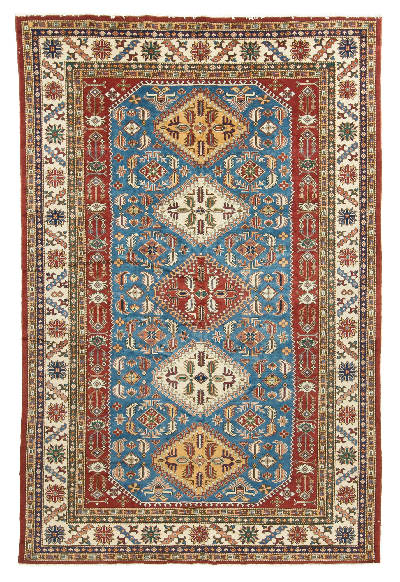 New Symmetrical Pak Kazak Rug <br> 7'0 x 10'0