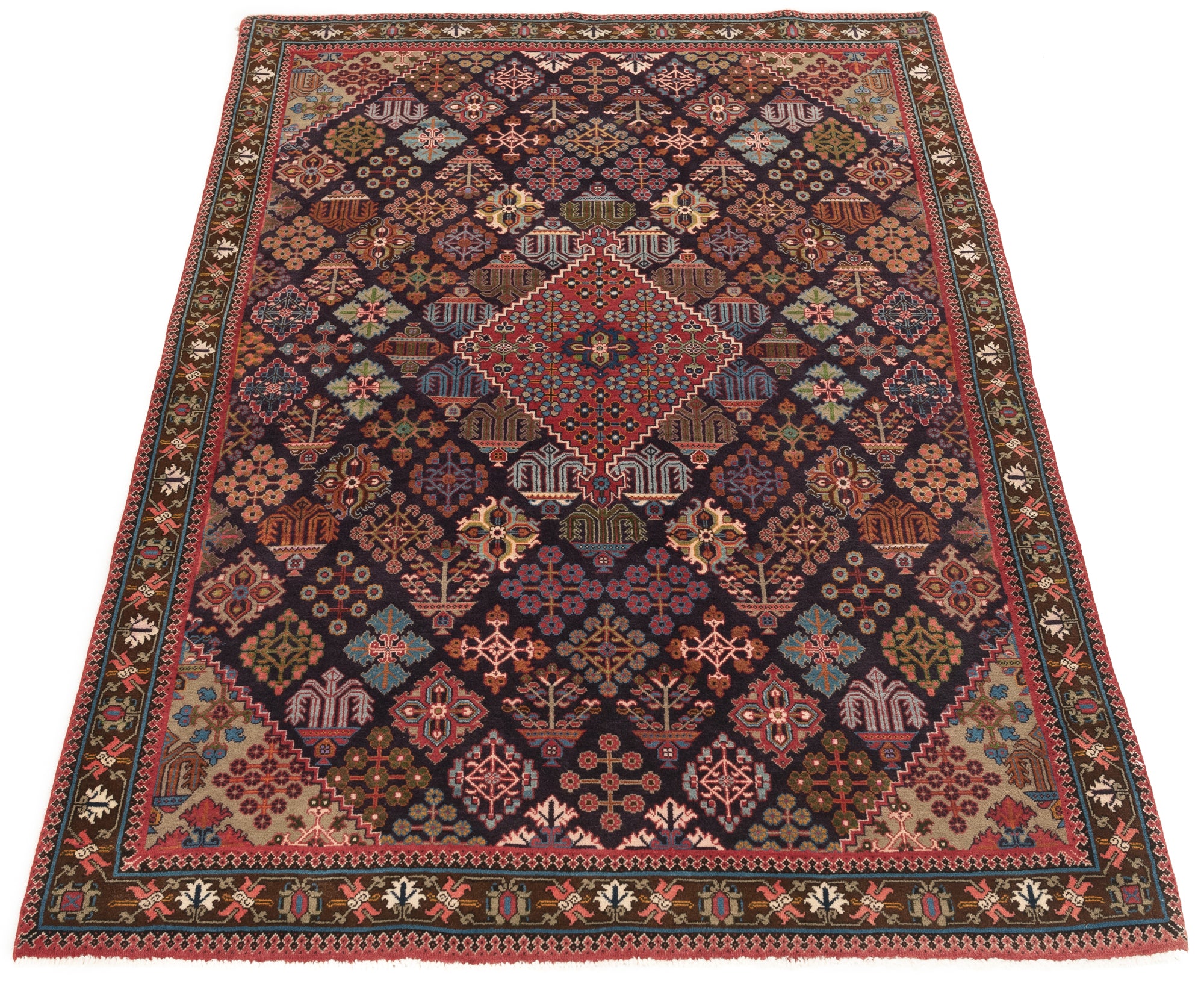 New Persian Joshegan Rug <br> 4'5 x 7'4