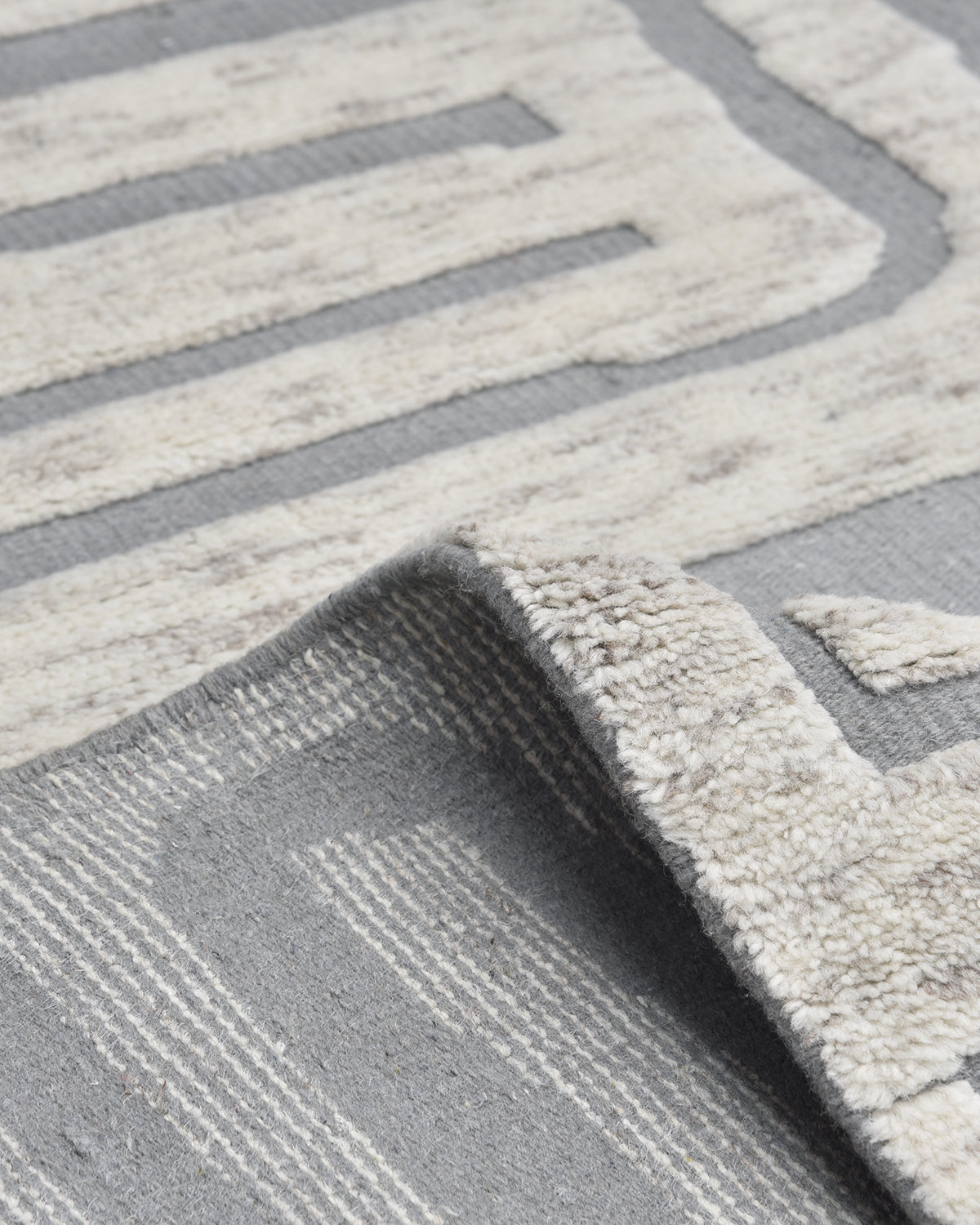 Hailey Hand Knotted Contemporary Modern Area Rug