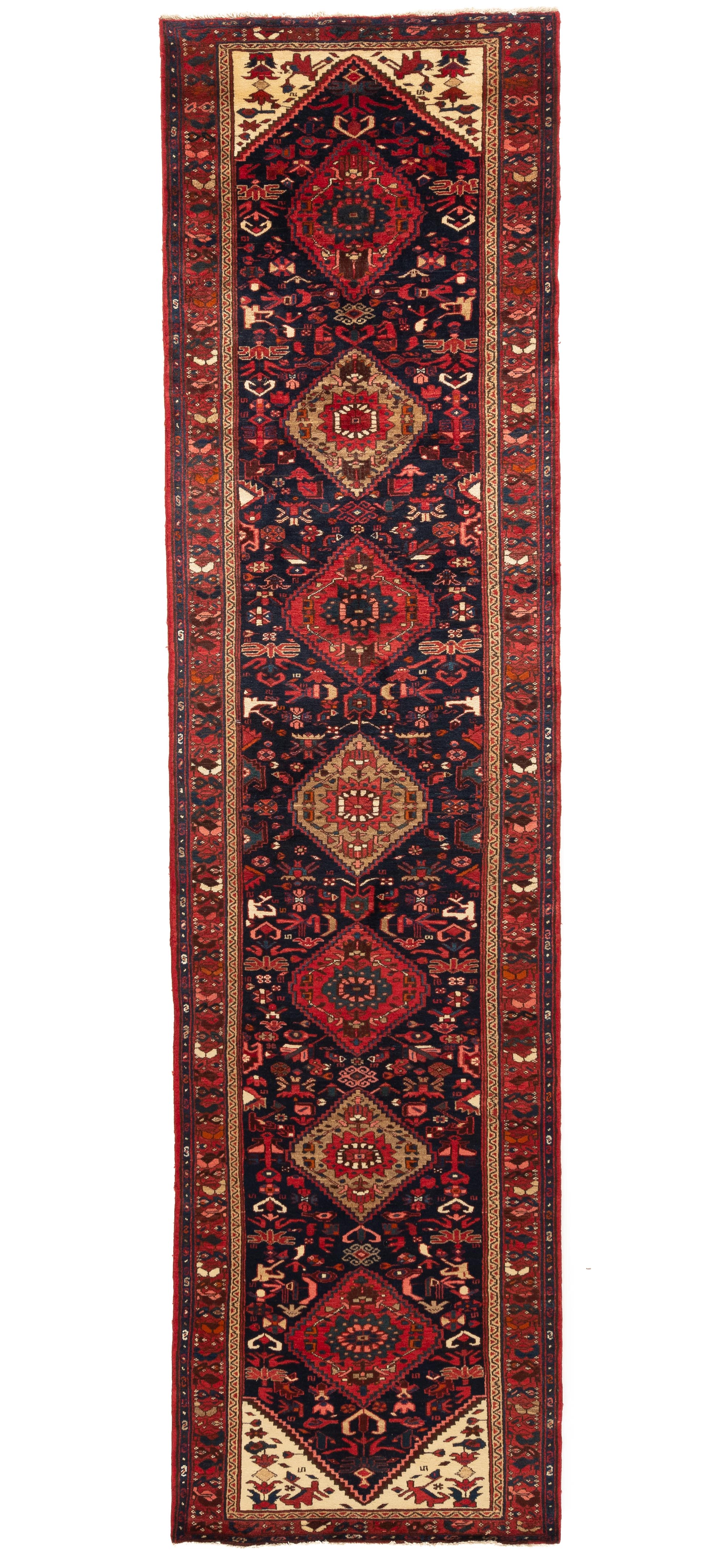 Semi-Antique Hamadan Rug <br> 3'6 x 13'5